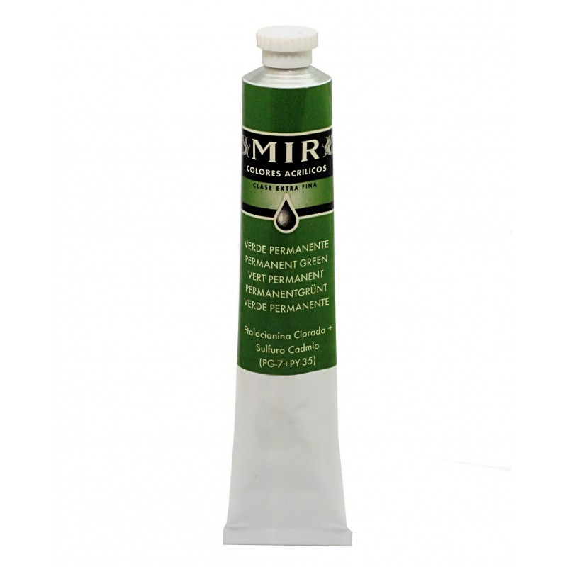 MIR Acrylic Creamy tube 60ml. PERMANENT GREEN