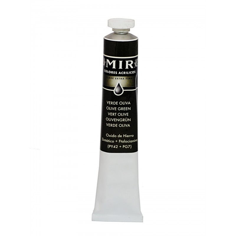 *MIR Acrylic Creamy tube 60ml. OLIVE GREEN