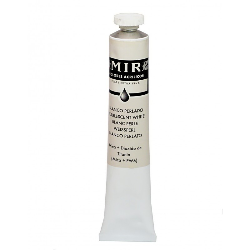 *MIR Acrylic Creamy tube 60ml. PEARL WHITE