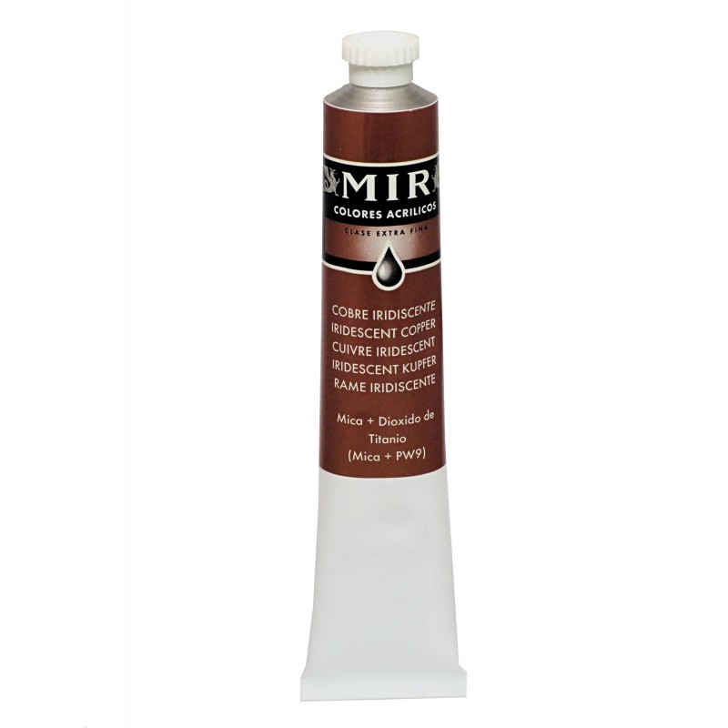 *MIR Acrylic Creamy tube 60ml. IRIDISCENT COPPER