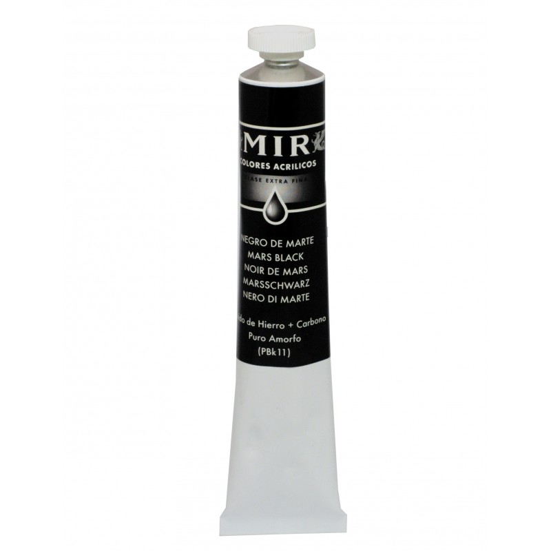 MIR Acrylic Creamy tube 60ml. MARS BLACK